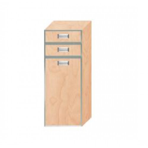 INTEDOOR FLORIDA střední koupelnová skříňka pravá, zapuštěná úchytka s rámem FSS352ZP02B