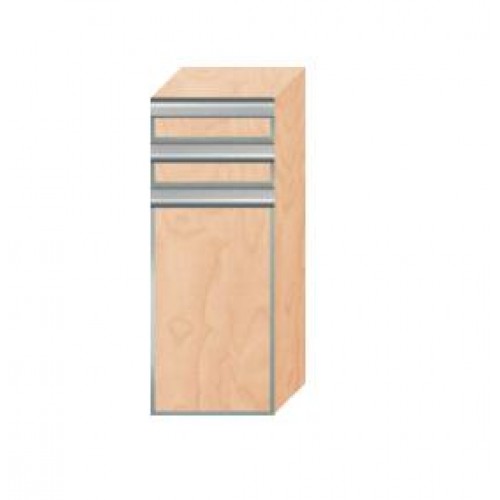 INTEDOOR FLORIDA střední koupelnová skříňka pravá , horní úchytka s rámem FSS352ZP06D