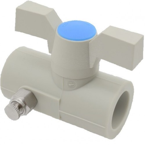 PPR kohout kulový s odvodněním 20mm, 6052026 PPR kohout kulový s odvodněním 20mm, 6052026