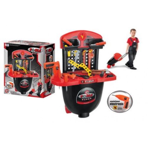 Dětské nářadí G21 pracovní stůl na kolečkách 690405