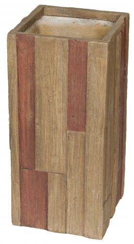 Květináč G21 Wood Tube dark 33x33x70cm 6392651