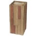 Květináč G21 Wood Tube dark 33x33x70cm 6392651