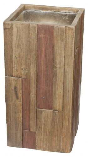 Květináč G21 Wood Tube dark 40x40x80cm 6392652