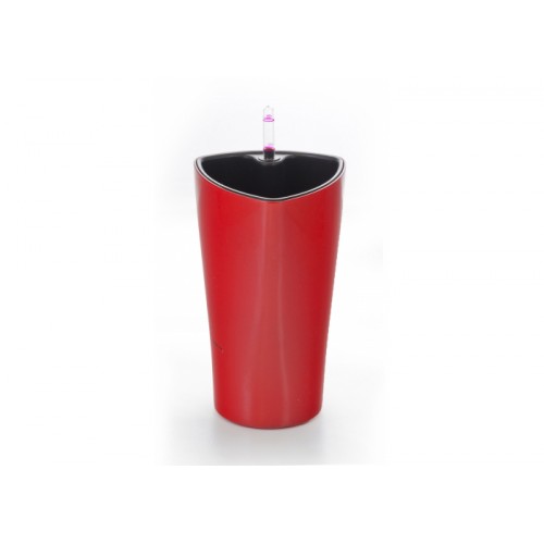 Samozavlažovací květináč G21 Trio mini červený, výška 26cm 6392511
