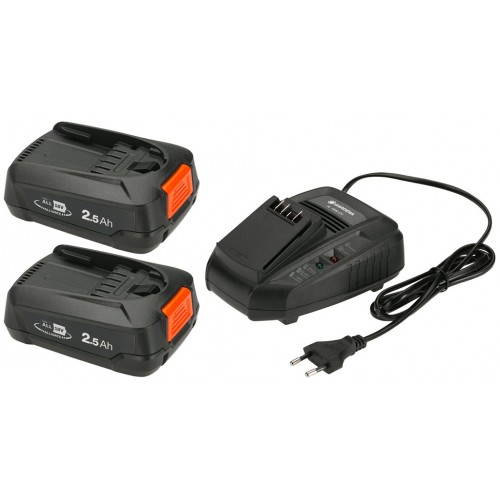 GARDENA Startovací sada P4A 2 x PBA 18V/45 + AL 1830 CV (2x2,5 Ah/18V) 14907-20