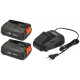GARDENA Startovací sada P4A 2 x PBA 18V/45 + AL 1830 CV (2x2,5 Ah/18V) 14907-20