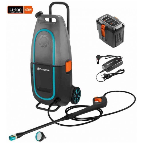 VÝPRODEJ GARDENA AquaClean Li-40/60 Vysokotlaký čistič, 40V/2,6Ah, s akumulátorem 09341-20 PO SERVISE, 1X VYZKOUŠENO!!