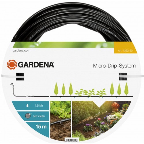 GARDENA Micro-Drip-System-nadzemní kapací hadice 4,6 mm (3/16'') 15m, 1362-20