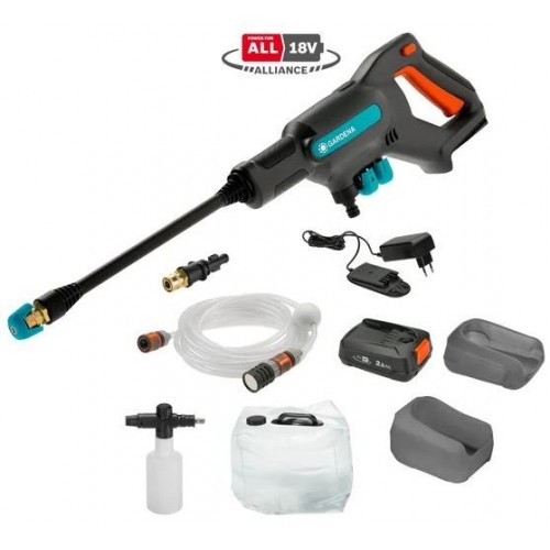 Gardena AquaClean 24/18V P4A Premium Aku středotlaký čistič AquaClean - set (1x2,5Ah/18V) 14800-31