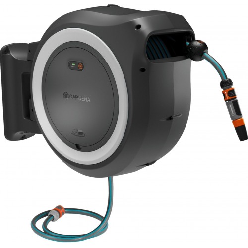 Gardena PowerRoll XXL Nástěnný box na hadici – bez aku, 40m, 18V, bilý, 18647-55