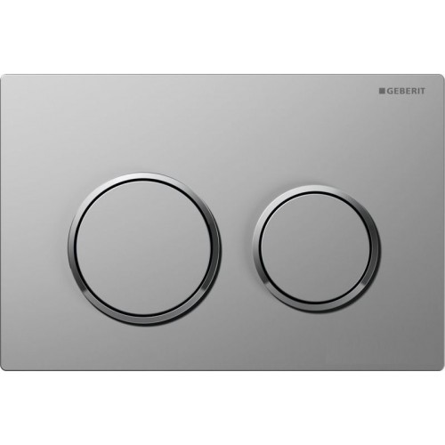 GEBERIT - ovládací tlačítko OMEGA 20, pochromovaná matná / pochromovaná lesklá 115.085.KN.1