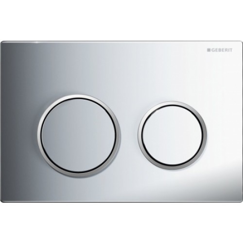 GEBERIT - ovládací tlačítko OMEGA 20, pochromovaná lesklá / pochromovaná matná 115.085.KH.1