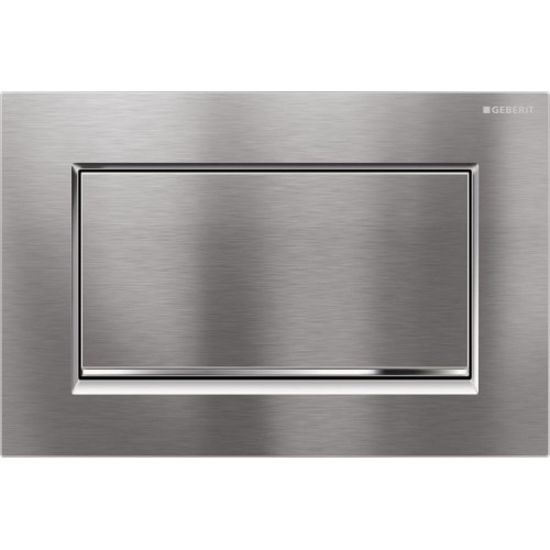 GEBERIT - SIGMA 30 Ovládací tlačítko kartáčov. chrom/ lesklá/ kart. chrom 115.893.KX.1
