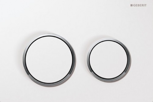 GEBERIT - ovládací tlačítko OMEGA 20, bílá/pochromovaná lesklá 115.085.KJ.1 GEBERIT - ovládací tlačítko OMEGA 20, bílá/pochromovaná lesklá 115.085.KJ.1