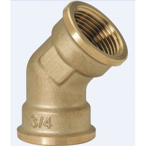 GEBO koleno 45° 3/4" F x F mosaz 120-5BR