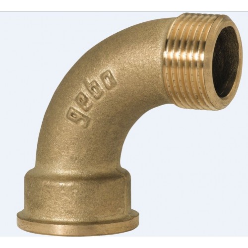 GEBO oblouk 90° 1 1/2" M x F mosaz 1-8BR