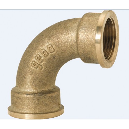 GEBO oblouk 90° 2 1/2" F x F mosaz 2-10BR