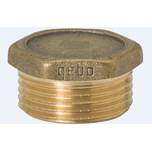 GEBO zátka šestihran 2" M mosaz 290-9BR