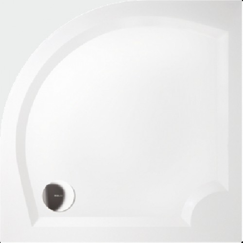 GELCO G5 Laura čtvrtkruhová sprchová vanička 100 profilované dno, bílá GL501