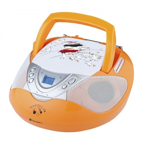 GoGEN radiopřijímač s CD MAXI RADIO G, CD/MP3/USB, oranžový