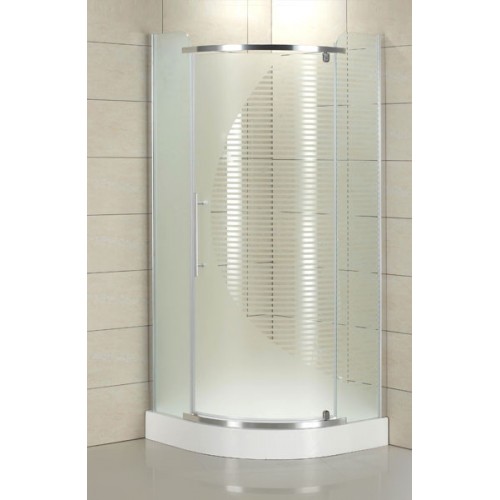 Roltechnik Sprchový kout GRADO LH / transparent 900x900 + potisk