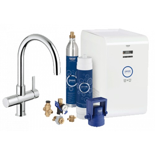 GROHE Blue-Páková dřezová baterie s filtrem a chladicím zařízením,chrom 31323001