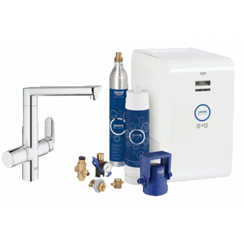 GROHE Blue-Páková dřezová baterie s filtrem a chladicím zařízením,chrom 31346001