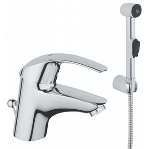 GROHE Eurosmart Hygienica páková umyvadlová baterie s ruční sprchou, chrom 33446001