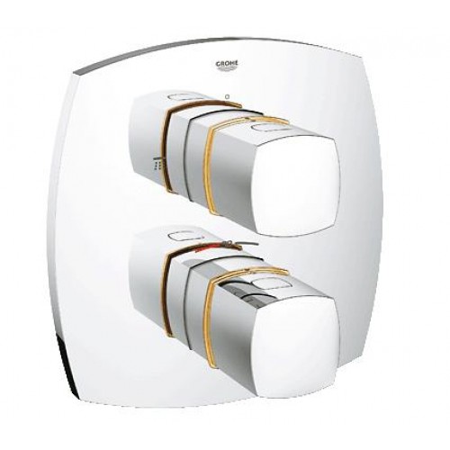 GROHE Grandera termostatická vanová baterie podomítková, chrom/zlato 19948IG0
