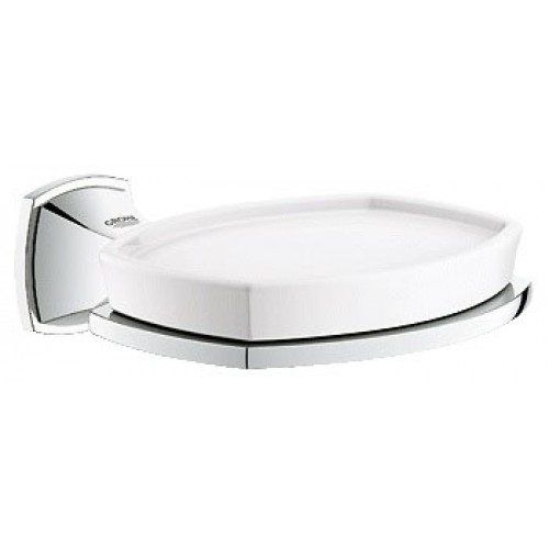 GROHE Grandera držák s keramickou mýdlenkou, chrom 40628000