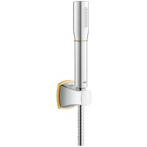 GROHE Grandera Stick držák na stěnu souprava sprchový proud, chrom/zlato 27993IG0