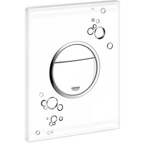 GROHE Nova Cosmopolitan ovládací tlačítko, bílá/chrom 38847LI0 GROHE Nova Cosmopolitan ovládací tlačítko, bílá/chrom 38847LI0