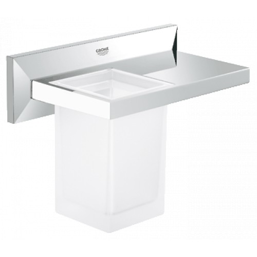 GROHE Allure Brilliant - Polička se skleničkou, chrom 40503000 GROHE Allure Brilliant - Polička se skleničkou, chrom 40503000