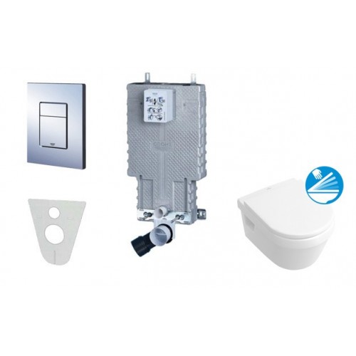 GROHE Uniset - Uniset pro závěsné WC, kompletní sada 38643SET-KB