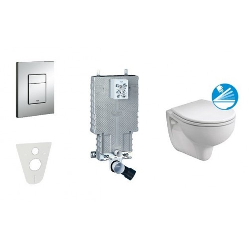 GROHE Uniset - Uniset pro závěsné WC, kompletní sada 38643SET-KD