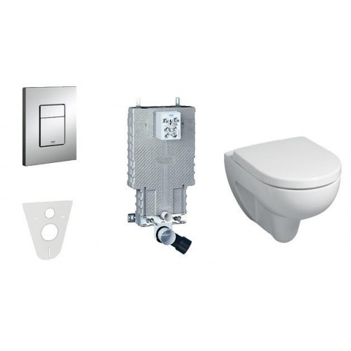 GROHE Uniset - Uniset pro závěsné WC, kompletní sada 38643SET-KV