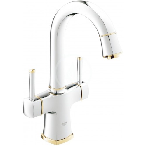 GROHE Grandera dvoupáková umyvadlová baterie DN15, chrom/zlato 21107IG0