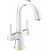 GROHE Grandera dvoupáková umyvadlová baterie DN15, chrom/zlato 21107IG0