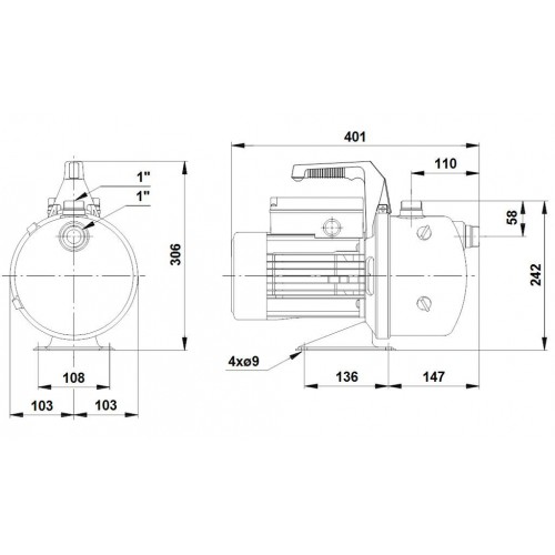 VÝPRODEJ Grundfos JP 6 B-A-CVBP samonasávací čerpadlo 46611002 POŠKOZENÝ OBAL