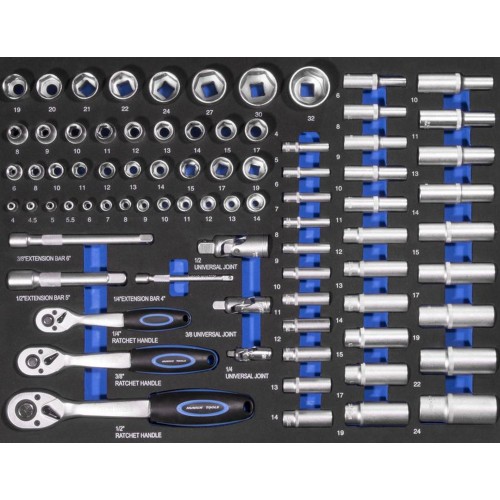 GÜDE sada klíčů 1/4 "3/8" 1/2 "39112