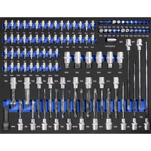 GÜDE sada klíčů 1/2" 1/4" 39113