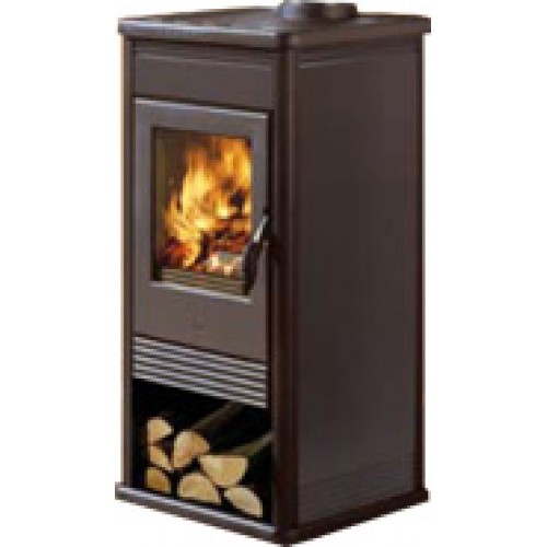 EDILKAMIN GIULIA teplovzdušná krbová kamna na dřevo šedá 434610