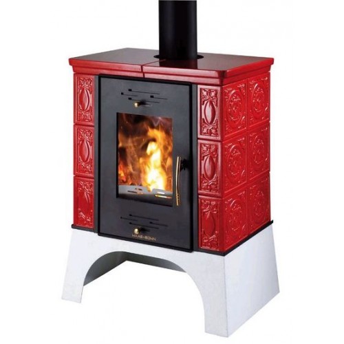 HAAS+SOHN Kachlová kamna Empoli černá, picasso kachle 0332215230000