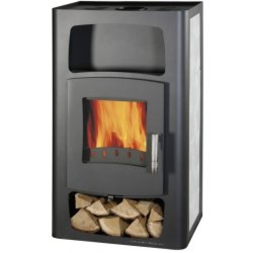 HAAS+SOHN krbová kamna Kalmar II antracit, šedá dlažba 0433217110000