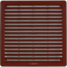 HACO větrací mřížka se síťovinou - krytka VM 250x250 KH plast, hnědá 0304