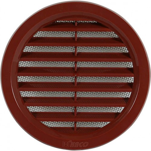 HACO VM 100 H větrací mřížka kruhová se síťovinou 100 hnědá 0410 HACO VM 100 H větrací mřížka kruhová se síťovinou 100 hnědá 0410