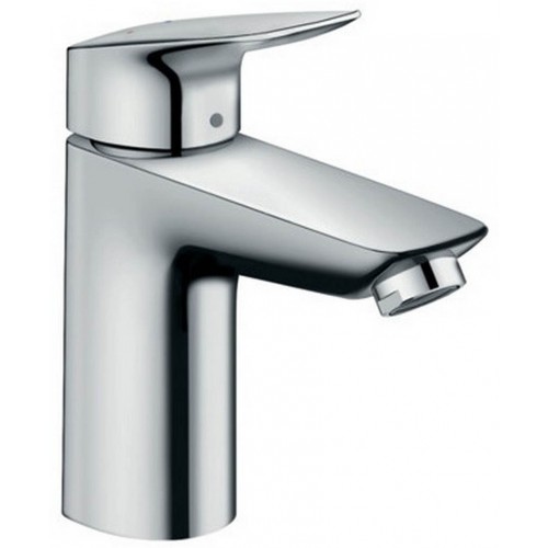 Hansgrohe Logis Páková umyvadlová baterie 100, s odtokovou soupravou Push-Open, chrom 71107000