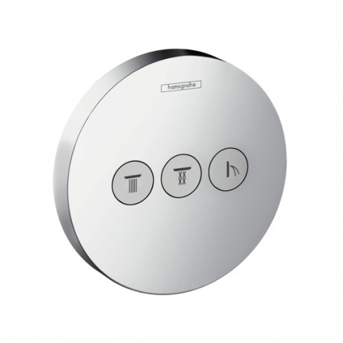 Hansgrohe Shower Select uzavírací a přepínací ventil pro 3 spotřebiče, chrom 15745000