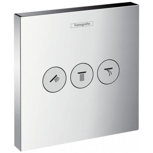 Hansgrohe Shower Select Ventil pod omítku pro 3 spotřebiče, chrom 15764000