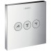 Hansgrohe Shower Select Ventil pod omítku pro 3 spotřebiče, chrom 15764000